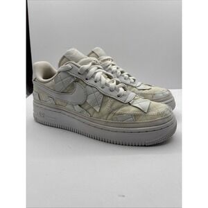 DZ3674-100 Nike Air Force 1 Low Billie Eilish Triple White Off Patch Work Sz 5.5